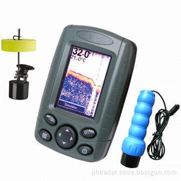 New Arrival Portable Color Fish Finder with Floating Sensor and Handheld Transducer